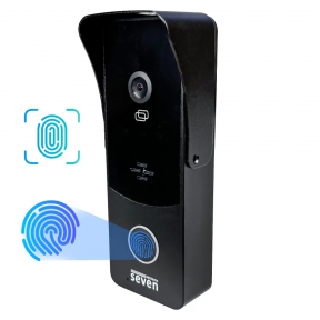 Купити Виклична панель домофону із вбудованим контролером SEVEN CP-7508 FHD black у Києві з доставкою по Україні | vincom.com.ua