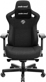 Купить Геймерское кресло Anda Seat Kaiser 3 Size L Black Fabric (AD12YDC-L-01-B-CF) в Киеве с доставкой по Украине | vincom.com.ua