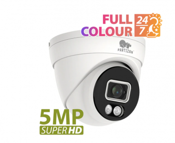 Купить Видеокамера IP Partizan IPD-5SP-IR Full Colour SH 5.0MP в Киеве с доставкой по Украине | vincom.com.ua