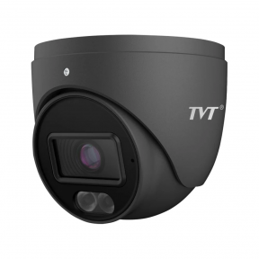 Купить IP-видеокамера 4Mp TVT TD-9544S4L-C(D/PE/AW1) Black f=2.8mm, ИК+LED-подсветка, с микрофоном в Киеве с доставкой по Украине | vincom.com.ua