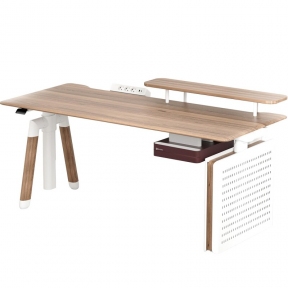 Купити Комп'ютерний стіл Sihoo D07 Maple/White у Києві з доставкою по Україні | vincom.com.ua