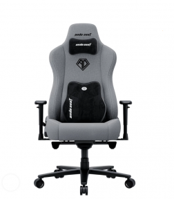 Купить Кресло геймерское Anda Seat Novis Plus XL (AD23YC-XL-01-G-CF-G04) Grey Fabric в Киеве с доставкой по Украине | vincom.com.ua