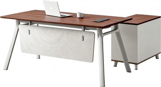 Купить Стол офисный с тумбой OfficePro PG-M24B-16B в Киеве с доставкой по Украине | vincom.com.ua