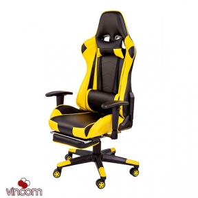 Купить Кресло Goodwin Drive black/yellow с подставкой в Киеве с доставкой по Украине | vincom.com.ua