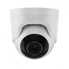 Купити Дротова охоронна IP-камера Ajax TurretCam White (5 Mp/2.8 mm) у Києві з доставкою по Україні | vincom.com.ua