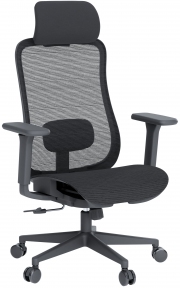 Купить Кресло офисное Officepro Wave OC670-B-B-B Black в Киеве с доставкой по Украине | vincom.com.ua
