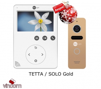 Купить Комплект видеодомофона NeoLight Tetta и NeoLight Solo Gold в Киеве с доставкой по Украине | vincom.com.ua