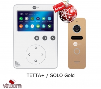 Купить Комплект видеодомофона NeoLight Tetta plus и NeoLight Solo Gold в Киеве с доставкой по Украине | vincom.com.ua