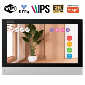 Купить Видеодомофон 7 дюймов с Wi-Fi SEVEN DP-7579-W2K black в Киеве с доставкой по Украине | vincom.com.ua