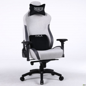 Купить Кресло геймерское AMF VR Racer Textile Halk серый/черный в Киеве с доставкой по Украине | vincom.com.ua