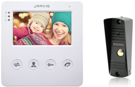 Купить Комплект видеодомофона Jarvis JS-4WKit в Киеве с доставкой по Украине | vincom.com.ua
