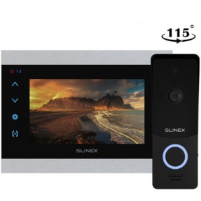 Купить Комплект видеодомофона Slinex SL-07N Cloud Black + ML-20HD в Киеве с доставкой по Украине | vincom.com.ua