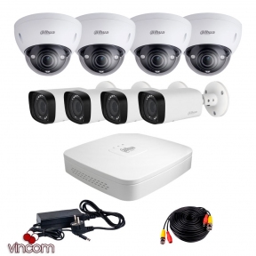 Купити Комплект відеоспостереження Dahua HDCVI-8D PRO KIT у Києві з доставкою по Україні | vincom.com.ua