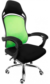 Купити Офісне крісло GT Racer H-2201 Black/Green (mesh) у Києві з доставкою по Україні | vincom.com.ua