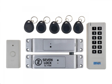 Купити Бездротовий комплект контролю доступу SEVEN LOCK SL-7708 white у Києві з доставкою по Україні | vincom.com.ua