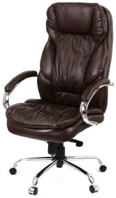 Купити Крісло офісне Аклас Тироль CH MB (шкіра LC-K Dark brown) у Києві з доставкою по Україні | vincom.com.ua