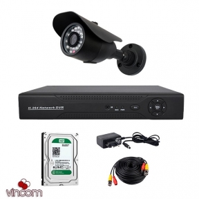 Купить Комплект AHD видеонаблюдения CoVi Security ADH-01W KIT + HDD500 в Киеве с доставкой по Украине | vincom.com.ua
