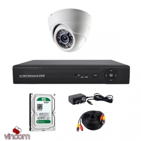 Купить Комплект AHD видеонаблюдения CoVi Security AHD-01D KIT + HDD500 в Киеве с доставкой по Украине | vincom.com.ua