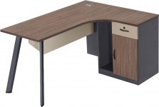 Стіл офісний з тумбою OfficePro PG-F20A-14A-R