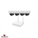 Комплект відеоспостереження IP Uniview KIT/NVR301-04LB-W/4*322SR3-VSF28W-D
