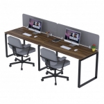 Стол письменный двойной Loft design ND2-135 (270х70) Орех Модена
