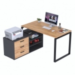 Стіл письмовий кутовий Loft design NDT-3S-135 Дуб Крафт золотий
