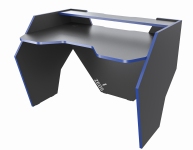 Стіл комп'ютерний геймерський ZEUS GROM чорний/синій