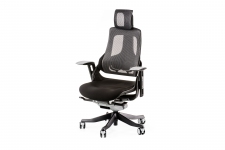 Кресло офисное Special4You WAU BLACK FABRIC CHARCOAL NETWORK