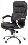 Кресло офисное Аклас Валенсия MB XY-7340 Черный (Кожа LC-A black)