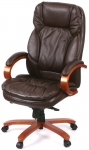 Кресло офисное Аклас Тироль EX GB-236WW (Кожа LC-K Dark brown)
