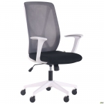 Кресло офисное AMF Nickel White Нест-01 черная/Сетка SL-16 серая