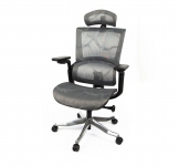 Крісло офісне Аклас Кантос Lux сірий (10055385)