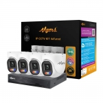 Комплект IP-відеокамер Myers 8CH IP KIT 8MP 4xTurret FADA 8.0 MP (4K)