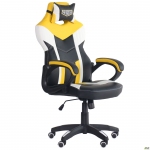 Кресло геймерское AMF VR Racer Dexter Jolt черный/желтый