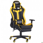 Кресло геймерское Amf VR Racer Dexter Rumble черный/желтый