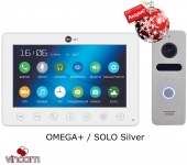 Комплект видеодомофона NeoLight Omega plus и Solo Silver