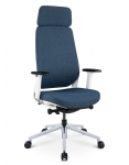 Кресло офисное KreslaLux FILO-A WHITE/BLUE