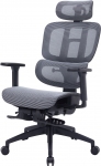 Кресло офисное Officepro Skyline Footrest OC750-B-DG-DG Black/Dark Gray