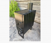 Печка-буржуйка Авангард BP-100RV с радиатором, варочной поверхностью