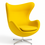Кресло дизайнерское SDM ЭГГ желтый