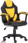 Кресло геймерское детское GT RACER X-1414 Black/Yellow