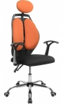 Крісло офісне GT RACER X-W1032 FABRIC BLACK/ORANGE