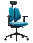 Крісло офісне DUOREST D2 black/blue ортопедичне