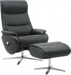 Кресло-реклайнер Qlab RC210B Leather Black