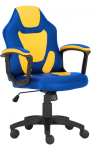 Крісло геймерське дитяче GT RACER X-1414 Blue/Yellow