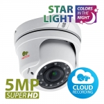 Видеокамера Partizan IPD-VF5MP-IR Starlight 3.1 Cloud 5.0MP IP Варифокал