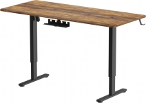 Комп'ютерний стіл OfficePro ODE1670DW Dark Wood/Black з електрорегулюванням висоти
