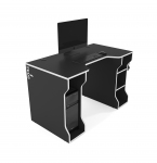 Стол компьютерный ZEUS TRON-4 черный/белый