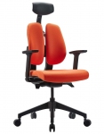 Крісло офісне DUOREST D2 black/orange ортопедичне