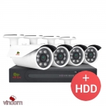 Комплект видеонаблюдения Partizan PRO AHD-29 4xCAM + 1xDVR + HDD